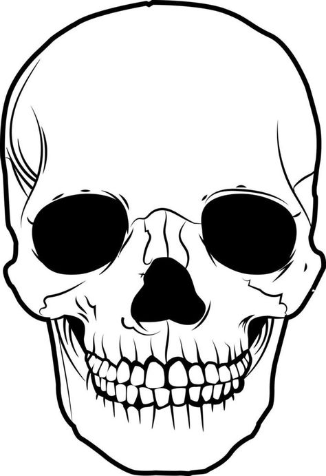 simple skull illustrated Skull Clipart Simple, Skull Sketch Simple, Simple Skull Drawing, Easy Skull Drawings, Skull Drawings, Skull Clipart, Simple Skull, Skull Sketch, Simple Drawings