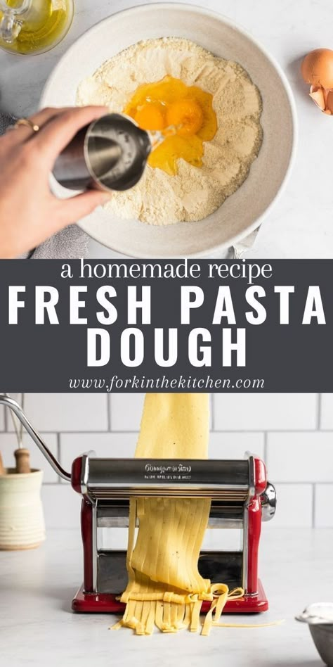 Homemade Pasta Machine, Homemade Pasta Kitchenaid Stand Mixers Dough Recipe, Pasta Dough Recipes Easy, Pasta Display Ideas, Homemade Pasta With Machine, Homemade Pasta Semolina Flour, Pasta Dough In Bread Machine, Simple Homemade Pasta Recipes, Homeade Pasta Recipes