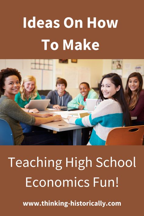 Are you a high school economics teacher looking for new ways to engage your students? Check out this blog post for creative ideas to make your high school economics lessons more fun and engaging for high school students. Discover innovative strategies to enhance your teaching and captivate your class! High School Economics Activities, Economics Lessons High School, High School Economics, What Is Economics, Teaching Economics, Economics Project, Creative Ideas To Make, High School Project, Economics Lessons