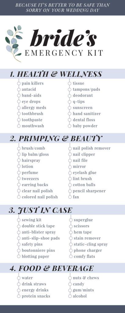 Emergency Wedding Day Kit, Bride Emergency Kit, Bridal Emergency Kits, Wedding Emergency Kit, Bridesmaid Duties, Future Wedding Plans, Wedding Planning Checklist, Wedding Prep, Wedding Preparation