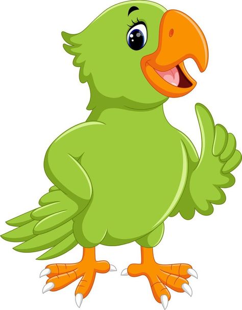 illustration of cute parrot cartoon Parrot Cute, Parrot Cartoon, Cute Parrot, Class Theme, Cartoon Cartoon, Label Design, Free Vector Images, Cartoon Art, Parrot