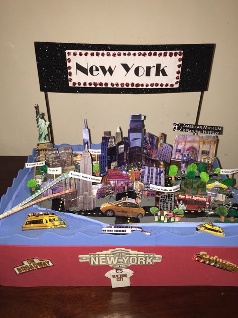 New York State school float New York Float School Project, New York State Float Project, State Project Ideas, State Float School Project, State Float Project, State Project, Usa Culture, New York Projects, New Mexico History