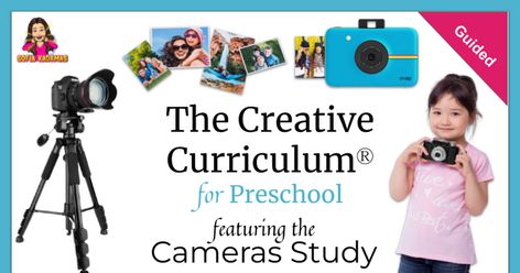 Camera Theme Preschool, Preschool Camera Study, Camera Study Preschool, Creative Curriculum Camera Study, Steam For Preschool, Photography Classroom, Cc Camera, Creative Curriculum, Preschool Theme