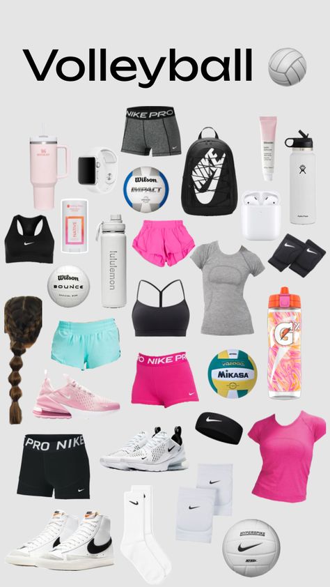 Cute Volleyball Outfits, Volleyball Accessories, Dance Class Outfit, Nike Volleyball Shoes, Vollyball Outfits, Volleyball Outfit, Volleyball Bag, Nike Volleyball, Cute Sporty Outfits