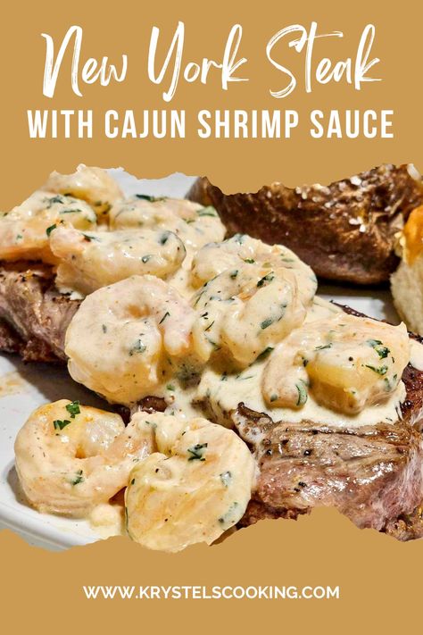 Transform your dinner table into a restaurant-quality experience with my mouthwatering Steak With Cajun Shrimp Sauce! Unleash your passion for flavor with this easy-to-follow stovetop recipe, perfect for busy weeknights and weekend indulgences. Craving endless inspiration? Save this Pin to your collection and savor the flavor of creativity whenever you need it! Click that save button now! Stovetop Steak, Steak And Shrimp Recipes, Creamy Cajun Shrimp Sauce, Shrimp Sauce Recipe, Cajun Shrimp Sauce, Shrimp Sauce Recipes, Creamy Cajun Shrimp, Steak Dinner Recipes, Complicated Recipes