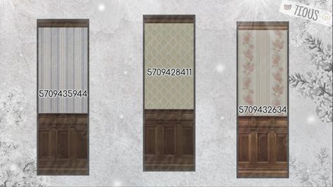 Dark Academia Color Scheme Bloxburg, Bloxburg Art Gallery, Bloxburg Wall Decoration Ideas, Custom Wallpaper Decals Bloxburg, Blox Burg Wallpaper Codes, Old Fashioned Bloxburg House, Bloxburg Rustic Decals, Vintage Mirror Decals Bloxburg, Coquette House Layout