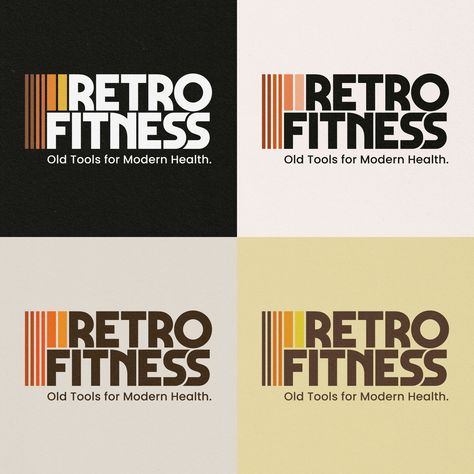 Design #48 by al54 | Retro Fitness Retro Construction Logo, Retro Gym Aesthetic, Vintage Gym Aesthetic, Gym Branding, Photo Branding, Design Prompts, Fitness Branding, Retro Fitness, Club Branding