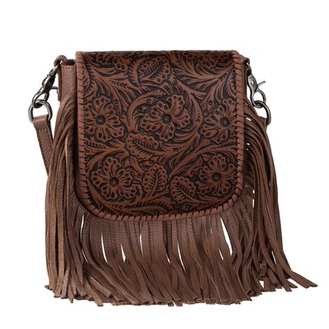 PRICES MAY VARY. Crossbody Bag: Made of genuine leather. The floral tooling and the fringe design aim to provide a unique elegance to your overall energy. A open pocket & zipper pocket on the back. The whipstitch detailing boosts the textural and visual element of the bag. Comes with a detachable and adjustable shoulder strap(48") - adapting to different body types and bag carry experiences. It IS SMALL-SIZE CROSSBODY BAG-Measured 8'' X 2.5" X 6.5" (Drop 24"). Has enough capacity for your belong 70s Rockstar, Fringe Crossbody Purse, Leather Fringe Purse, Western Cross, Fringe Crossbody Bag, Western Purses, Handbag Stores, Fringe Purse, Rockstar Gf