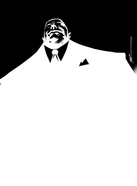 King Pin Marvel Art, Kingpin Art, Kingpin Marvel, Kingpin Daredevil, Spiderman Villains, Men Street Outfit, Superhero Silhouette, Daredevil Elektra, The Boy King