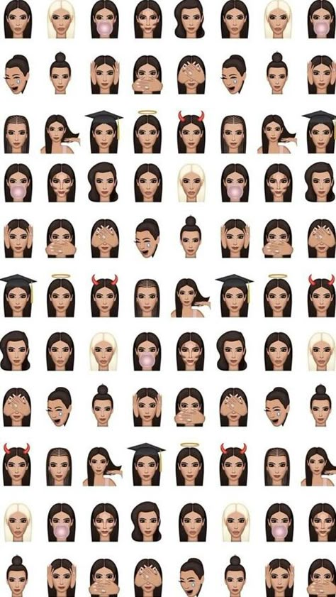 wallpaper, kimoji, and kim kardashian image Kimoji Wallpaper, Kim Kardashian Wallpaper, Kim Kardashian Images, Whatsapp Theme, Cellphone Background, Backgrounds For Your Phone, Makeup Wallpapers, Images Disney, Live Your Dream