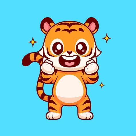 Catalyststuff | Freepik Tiger Vector Illustration, Lion Humanoid, Swimming Cartoon, Nature Icon, Cute Mascot, Coffee Cartoon, Pooh Pictures, Animal Mascot, Winnie The Pooh Pictures