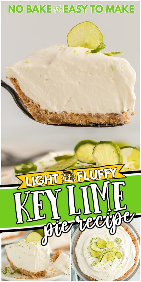 Key Lime Pie Meringue, Whipped Key Lime Pie, Cool Whip Key Lime Pie Recipe, 3 Ingredient Key Lime Pie, Fluffy Key Lime Pie, Healthy Key Lime Pie Recipe, Key Lime Pie Recipe No Bake, No Bake Key Lime Pie, Whip Recipes