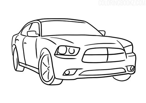 Dodge Charger Coloring Page #Dodge #DodgeCharger #Charger #musclecar #power #cars #coloringpage #coloringpages Dodge Truck Drawing, Dodge Charger Drawing, Dodge Charger Hemi, 2013 Dodge Charger, Car Clipart, Dodge Super Bee, Dodge Charger Hellcat, 2014 Dodge Charger, Bee Coloring Pages