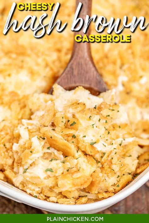 Cheesy Hash Brown Casserole, Garbage Bread, Egg Bake Casserole, Cheesy Hashbrown, Cheesy Hashbrown Casserole, Frozen Hashbrowns, Canned Potatoes, Cheesy Hashbrowns, Hashbrown Casserole