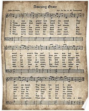 Amazing Grace Song, Amazing Grace Sheet Music, Amazing Grace Hymn, Printable Hymns, Sheet Music Printable, Piano Wall, Free Printable Sheet Music, Hymn Sheet Music, Vintage Wooden Signs