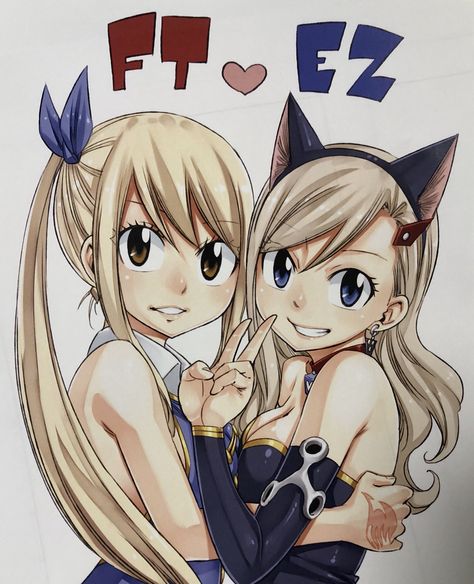 Lucy Heartfilia and Rebecca || Fairy Tail x Edens Zero Eden's Zero Rebecca, Eden Zero, Eden's Zero, Fairy Tail Family, Natsu Fairy Tail, Fairy Tail Girls, Fairy Tail Nalu, Fairy Tail Lucy, Fairy Tail Guild