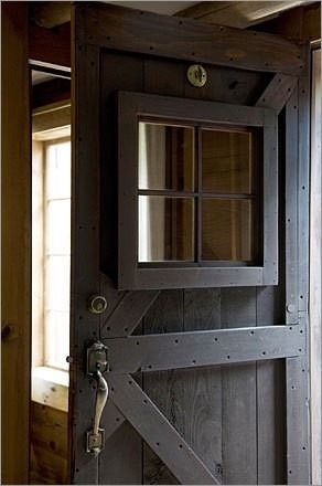 Cabin Bathroom, Barn Style Doors, Casa Country, Ideas Hogar, Holiday Halloween, Wood Ideas, Open Door, Industrial Modern, Cabin Ideas