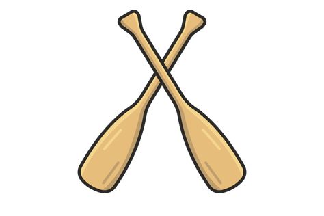 Two Wooden Oars or Paddles in cross sign illustration. Water transportation boat object icon concept. Rowing oars, Boat oar, Water sport. Boat oars design with shadow. Rowing Oars, Wooden Oars, Cross Sign, Boat Oars, Sign Illustration, Paddle Boat, Phonics Reading, Sport Boats, Water Sport