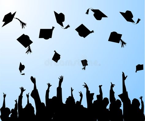 Graduation. Graduates tossing the mortar boards in the air , #AD, #tossing, #Graduates, #Graduation, #air, #boards #ad Graduation Drawing, Graduation Wallpaper, Graduation Songs, Legacy Projects, Preschool Graduation, Happy Cartoon, Cartoon People, Wallpaper Dekstop, College Essay