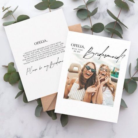 Bridesmaid Letter, Bridesmaid Funny, Modern Bridesmaid, Bridesmaid Proposal Card, Unique Bridesmaid, Bridesmaid Boxes, Bridesmaid Invitation, Square Photo, Bridesmaids Photos