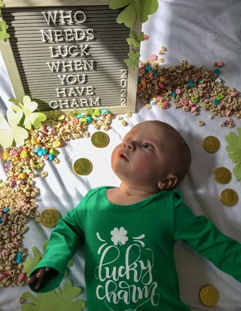 St Patrick's Day Baby Photos, Peeps Photo Shoot Baby, St Pattys Day Newborn Photos, St Patricks Day Photo Ideas, 3 Month Old St Patricks Day Pictures, Baby St Pattys Day Pictures, St Patrick’s Day Picture Ideas, 1 Month Old Baby Pictures March, St Patty Day Baby Photo Shoot