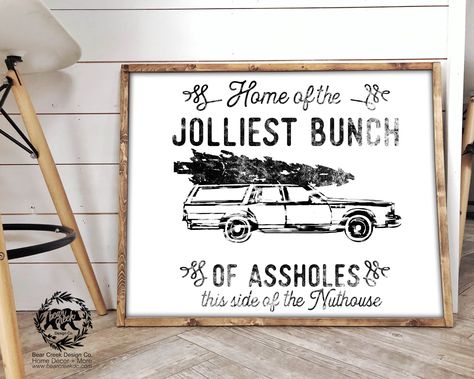 Excited to share this item from my #etsy shop: Horizontal Jolliest Bunch of Sign Jolliest Bunch of Assholes Printable Christmas Vacation Chevy Chase Clark Grilwold Sign National Lampoon Hocus Pocus Sign, National Lampoon Christmas, National Lampoon, Jolliest Bunch, Dining Buffet, Fall Mantle, Farmhouse Halloween, Halloween Sign, Halloween Printable