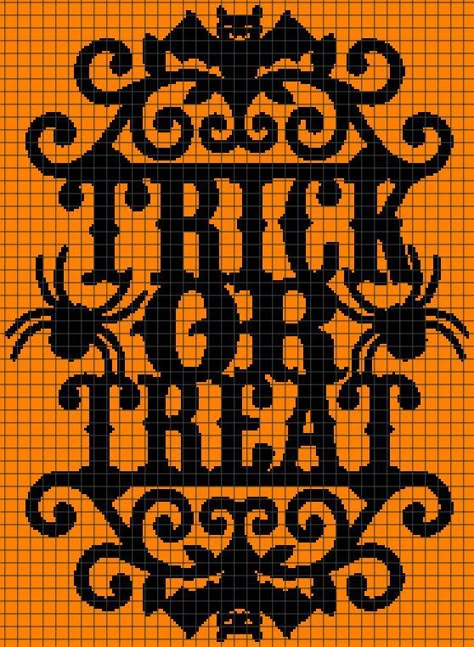 Halloween Crochet Grid, Fall Tapestry Crochet, Pixel Macrame, Crochet Grid Patterns, Graphghan Patterns, Halloween Stitch, Flower Snowflake, Crochet C2c Pattern, Crochet Grid