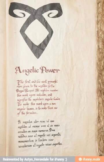 Angelic Power... I can kinda understand the Latin part... So much for learning Latin :/ Mortal Instruments Tattoo, Shadowhunters Runes, Mortal Instruments Runes, Angelic Power Rune, Acab Tattoo, Runes Meaning, Immortal Instruments, Master Of None, Minecraft Banner Designs