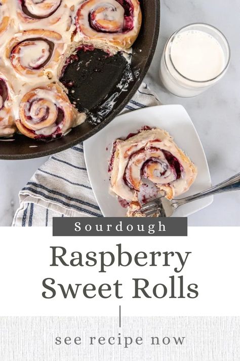 Sourdough Discard Raspberry Rolls, Raspberry Sourdough Sweet Rolls, Sourdough Raspberry Cinnamon Rolls, Sourdough Fruit Rolls, Sourdough Raspberry Rolls, Sourdough Raspberry Lemon Rolls, Raspberry Sourdough, Sourdough Raspberry, Sourdough Dessert