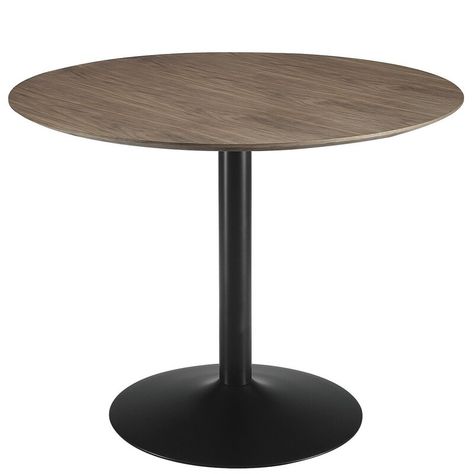 Latitude Run® Doral Dining Table & Reviews | Wayfair Room Wishlist, Metal Base Dining Table, Marble Top Dining Table, Round Wood Dining Table, Dinette Tables, Cafe Furniture, Contemporary Dining Table, Marble Dining, Kitchen Dining Tables