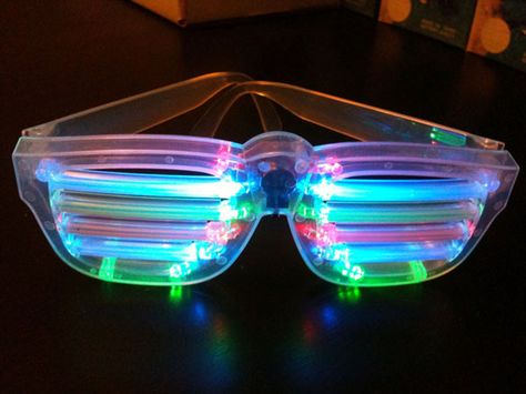 Light up your night with these ;) Shutter Shades, Bad Fashion, Glow Party, Dream Gift, Cool Inventions, Sweet Gifts, Party Items, Light Painting, Look At You