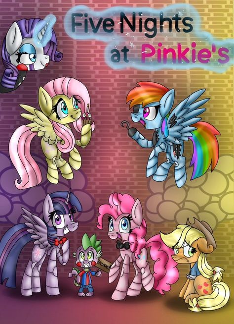 #1348232 - alicorn, animatronic, applejack, artist:huskywo1f, crossover, dragon, five nights at freddy's, fluttershy, flying, magic, mane seven, mane six, pinkie pie, pony, rainbow dash, rarity, safe, spike, twilight sparkle, twilight sparkle (alicorn) - Derpibooru Mlp Fnaf, Pie Wallpaper, Fnaf Costume, Scary Photos, Fnaf Foxy, Twilight Sparkle Alicorn, Mlp Funny, My Little Pony Comic, Fnaf Funny