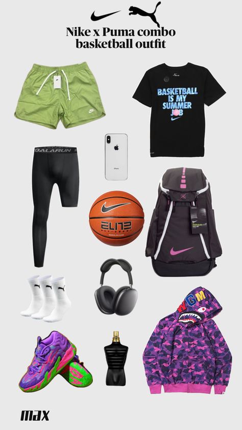 Basketball Players Outfit, Basketball Combos, Hooper Outfit, Athlete Fits, Casual Athletic Outfits, Basketball Drip, Basketball Fits, Basketball Outfits, Ball Outfits