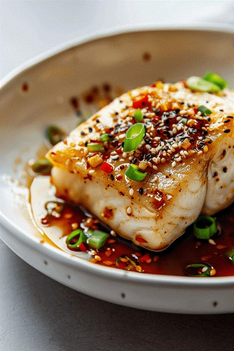 erythritol Seabass Recipe Asian, Asian Swordfish Recipes, Asian Chilean Sea Bass Recipe, Miso Glazed Chilean Sea Bass Recipe, Seabass Recipe Pan Seared, Seabass Recipe Baked, Asian Cod Recipes, Asian Keto Recipes, Seabass Fillet Recipe