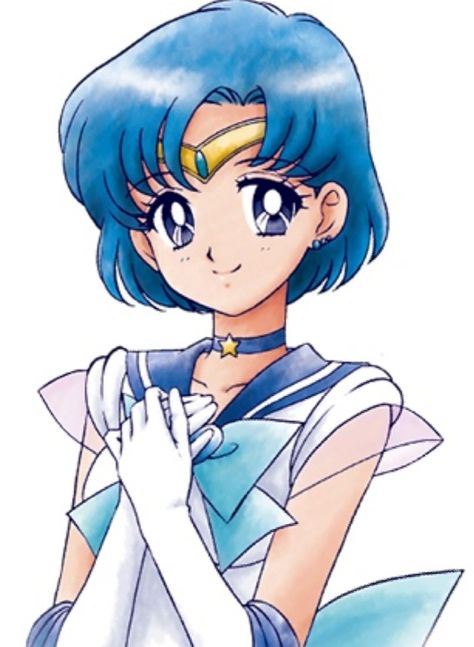 Sailor Mercury Sailor Mercury, Blue Hair, Anime Character, Sailor Moon, Moon, Hair, Anime, Blue