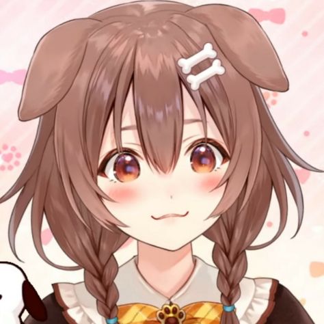 Person Icons, Brown Puppies, Girl With Brown Hair, Cat Girl, I Icon, An Anime, Pretty Art, Cute Icons, Anime Character Design