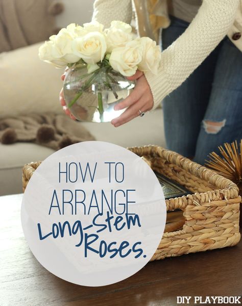 Fresh Roses In A Vase, How To Make Rose Arrangements, How To Make Small Flower Arrangements, Small Rose Arrangements, Simple Rose Arrangements Diy, Diy Rose Arrangement, Rose Bowl Arrangements, Rose Bowl Centerpiece, Rose Arrangements Diy