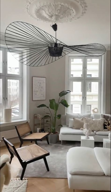 Japanese Style Living Room, Rattan Lamp, Deco Luminaire, Scandinavian Interior Design, Scandinavian Interior, Sitting Room, Home Staging, My Dream Home, Interior Inspiration