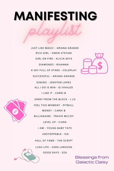 May Blessings, List Of Songs, Heal Your Soul, Positive Music, Travie Mccoy, Attracting Money, Play That Funky Music, Teen Advice, Manifestation Techniques