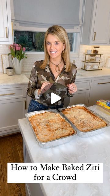 Jamie Tarence | Family Savvy | Food/Lifestyle Blog on Instagram: "One of the most popular questions I’m asked is: What is a dish that is easy to serve to a crowd?😂I ALWAYS share my Baked Ziti. It couldn’t be any easier AND it can be made ahead of time & frozen! . One of my biggest entertaining tips is that you MUST find dishes that you can make ahead of time. That way, all you have to do is take it out of the freezer & heat it the day of. It’s THAT simple!🙌🏻 . Comment “RECIPE” and I’ll send you the link to the full step-by-step recipe on my blog!😘Happy baking, friends! . . #easyrecipes #easyrecipe #recipeblog #recipeblogger #recipeoftheday #partyfood #entertainingtips #hostingtips #cookingforacrowd #makeahead" Baked Ziti Make Ahead, Italian Make Ahead Recipes, Baked Ziti For A Large Crowd, Easy Meals To Serve A Crowd, Easy Baked Ziti For A Crowd, Baked Pasta For A Crowd Parties, Italian Meal For A Crowd, Baked Ziti For A Crowd Parties, Easy Meal To Feed A Crowd