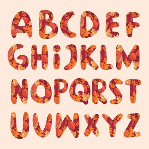 Autumn Alphabet Letters, Fall Letters, Thanksgiving Alphabet, Fall Fonts, Fall Chalkboard, Preschool Classroom Decor, Chalkboard Ideas, Preschool Classroom, Pin Board