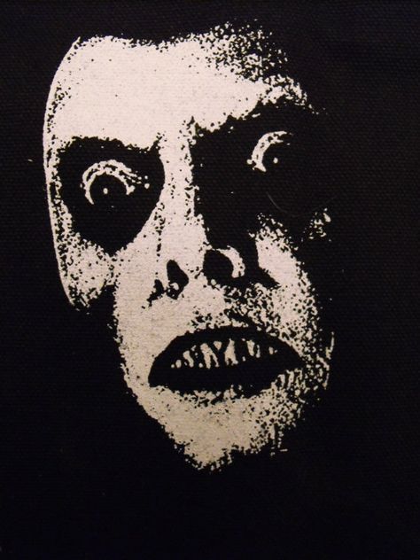 THE EXORCIST captain howdy demon face patch horror  movie Free Shipping Demon Face, Horror Artwork, Face Patches, Creepy Horror, Retro Horror, The Exorcist, Arte Inspo, Scary Art, Vintage Horror