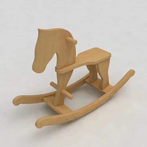 21 DIY Wooden Rocking Horse Plans You Can Build - Handy Keen Diy Rocking Horse Plans, Wooden Rocking Horse Plans, Rocking Horse Diy, Diy Wooden Toys Plans, Rocking Horse Plans, Woodworking Plans Toys, Rocking Bench, Wooden Toys Diy, Wood Table Diy