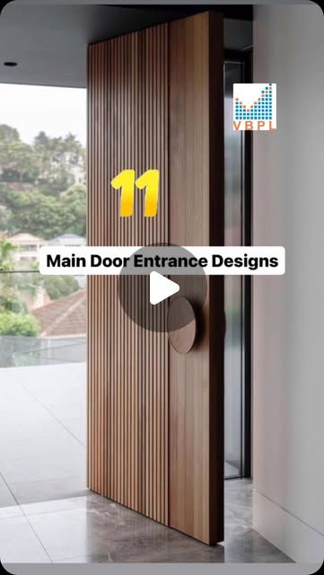 Modern Main Entrance Door Design, Main Door Design Entrance Modern, Hallway Door Ideas, Main Door Design Entrance, Door Design Entrance, Main Door Designs, Minimalist Elements, Entry Door Designs, Modern Interior Door