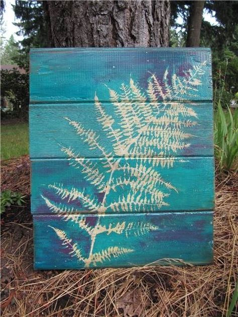 Garden Fence Art, Fence Art, Fern Leaf, Outdoor Wall Art, Pallet Art, Covent Garden, Garden Fence, Outdoor Art, Garden Crafts