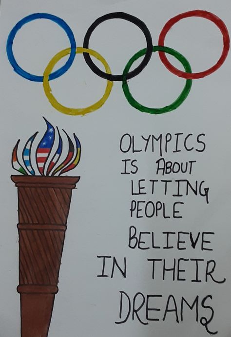 Olympics Drawing, Olympics Poster, Sketch Drawing, Drawing Sketches, Sketch, Drawings, Quick Saves, Art