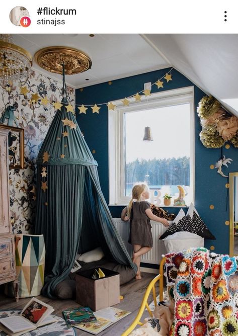 Magical Kids Bedroom, Whimsical Childrens Room, Whimsical Kids Bedroom, Magical Toddler Room, Fairytale Bedroom Kids, Whimsigoth Nursery, Cottagecore Kids Bedroom, Dark Kids Room, Whimsical Bedroom Kids