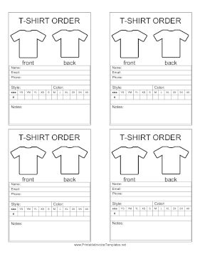 Tshirt Order Form Free, T Shirt Order Form Template Printable, Tshirt Alignment Tool Free Printable, Embroidery Order Form, Craft Order Form Template Free, Tshirt Order Forms, T Shirt Order Form Template Printable Free, Order Forms Printable Free, Shirt Order Form Template Free Printable