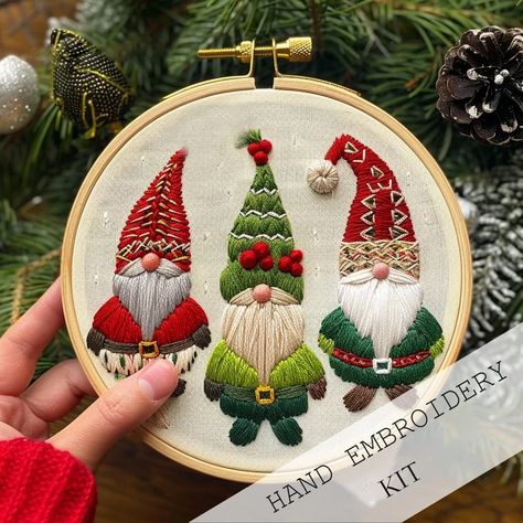 Christmas Embroidery KIT Christmas Manger, Kit Christmas, Embroidery Christmas, Needlework Embroidery, Embroidery Shop, Christmas Fireplace, Embroidery Craft, Embroidery Kit, Christmas Embroidery