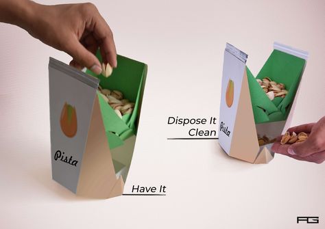 PISTA on Packaging of the World - Creative Package Design Gallery Food Containers Design, Modern Packaging Design, Pistachio Shells, Corrugated Packaging, Smart Packaging, Wooden Containers, Packaging Template Design, Fruit Packaging, Cardboard Design